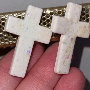 NEW cross earrings.